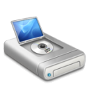 DVD drive alternative - dark icon